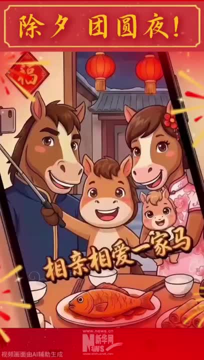 今日除夕，祝您“马”上团圆！
