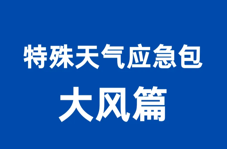 这份“特殊天气应急包”，请查收丨大风篇