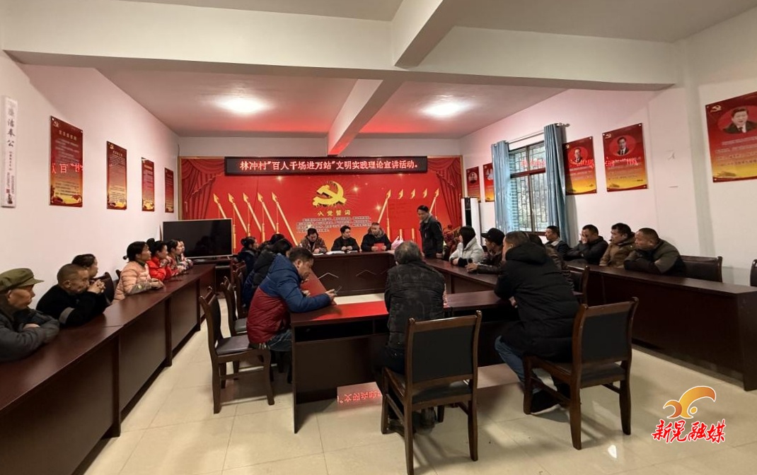“百人千场进万站”文明实践丨林冲镇开展党的二十届四中全会精神宣讲活动