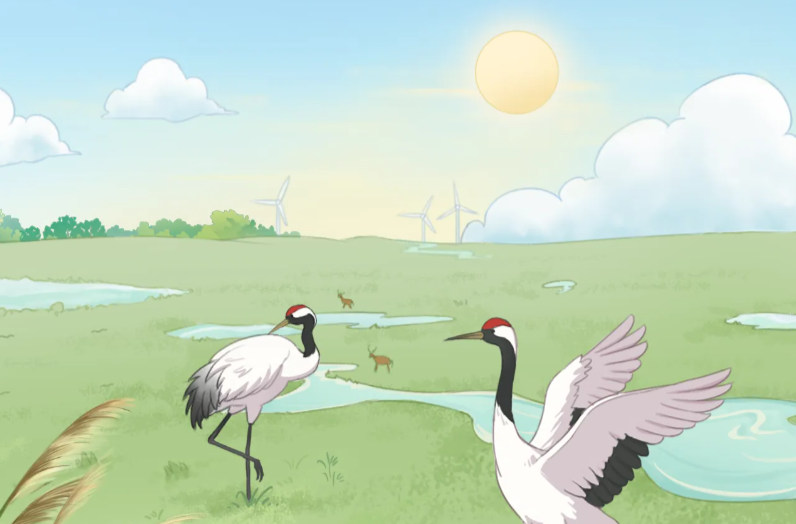 【SVG漫画】公益诉讼守护湿地之美，让麋鹿不再“迷路”