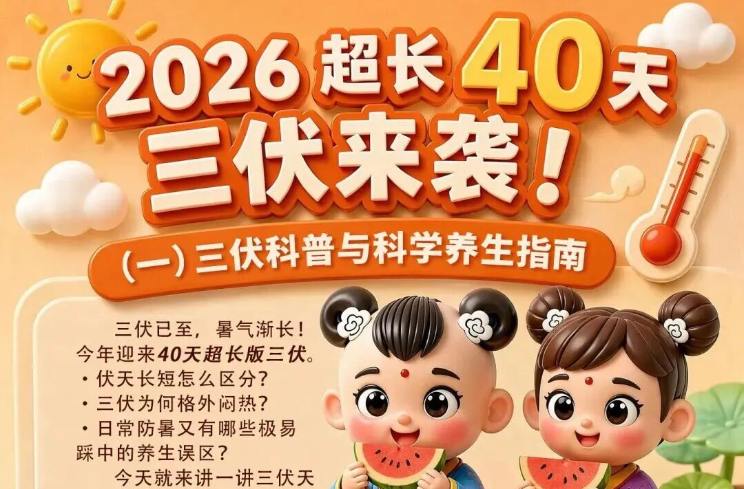 今日正式入伏！三伏天养生指南，戳→