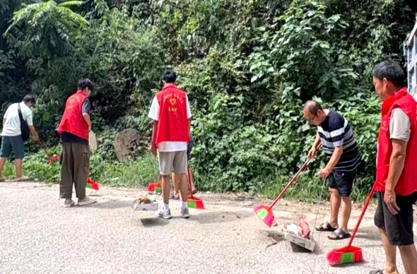 林冲镇林冲村：阵地清爽 集镇站上颜值“C位”